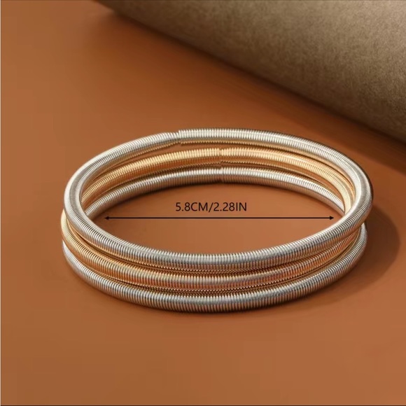 Multicolored Spring Bracelets Set of 3 - Picture 2 of 6